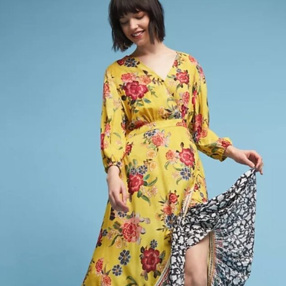 Farm Rio Sunlit Floral Maxi Dress XS $250 - Picture 6 of 12